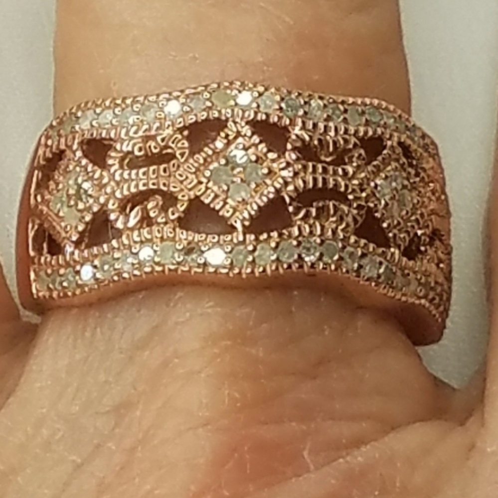 Diamond Filigree Band Ring